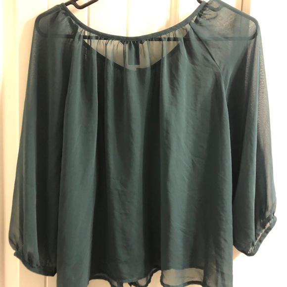 H&M Sheer Buttonup Top - Picture 2 of 4